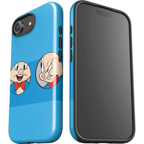 Looney Tunes Porky Pig Two Circles iPhone 16e Impact Case
