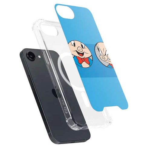 Looney Tunes Porky Pig Two Circles iPhone 16e MagSafe Case