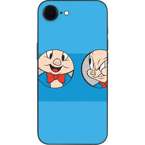 Looney Tunes Porky Pig Two Circles iPhone 16e Skin