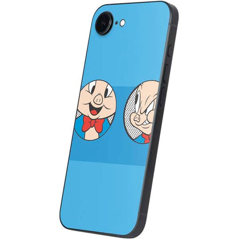 Looney Tunes Porky Pig Two Circles iPhone 16e Skin