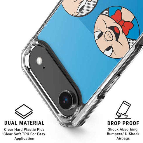 Looney Tunes Porky Pig Two Circles iPhone 17 Air Clear Case