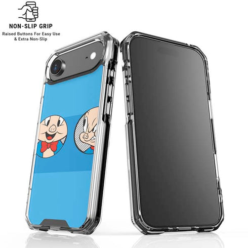 Looney Tunes Porky Pig Two Circles iPhone 17 Air Clear Case