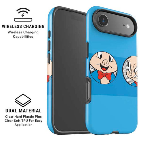 Looney Tunes Porky Pig Two Circles iPhone 17 Air Magsafe Impact Case