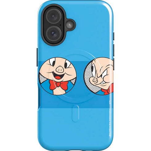 Looney Tunes Porky Pig Two Circles iPhone 17 Magsafe Impact Case