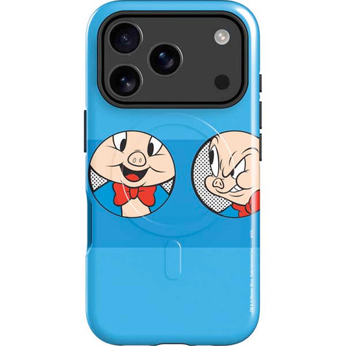 Looney Tunes Porky Pig Two Circles iPhone 17 Pro Magsafe Impact Case