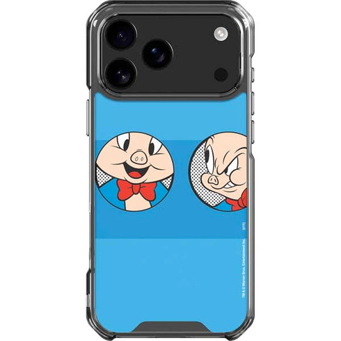 Looney Tunes Porky Pig Two Circles iPhone 17 Pro Max Clear Case