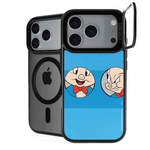 Looney Tunes Porky Pig Two Circles iPhone 17 Pro Max Kickstand Case