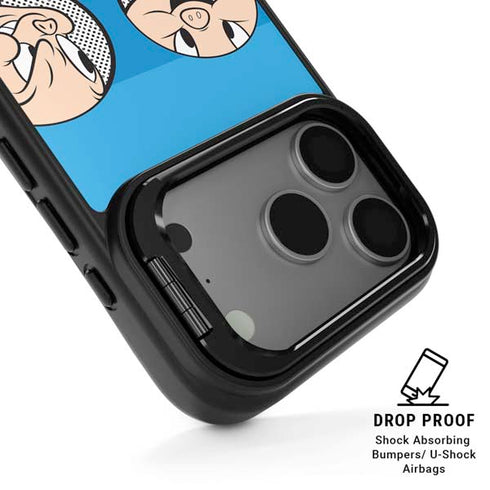 Looney Tunes Porky Pig Two Circles iPhone 17 Pro Max Kickstand Case