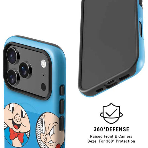 Looney Tunes Porky Pig Two Circles iPhone 17 Pro Max Magsafe Impact Case