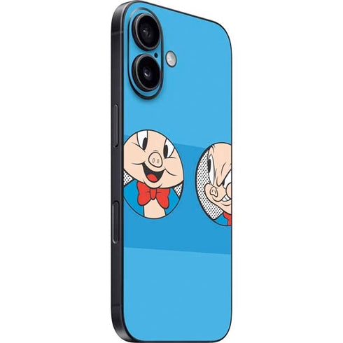 Looney Tunes Porky Pig Two Circles iPhone 17 Skin