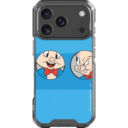 Looney Tunes Porky Pig Two Circles iPhone 18 Pro Clear Case