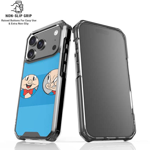 Looney Tunes Porky Pig Two Circles iPhone 18 Pro Clear Case