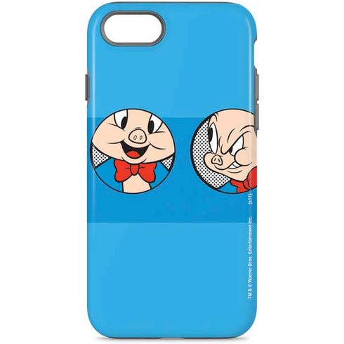 Looney Tunes Porky Pig Two Circles iPhone Cases