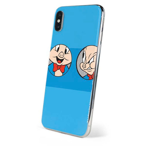 Looney Tunes Porky Pig Two Circles iPhone XS Max Skin