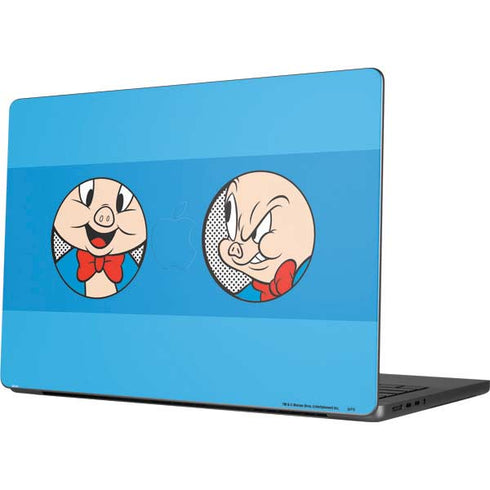 Looney Tunes Porky Pig Two Circles Apple MacBook Pro 14-inch Skin