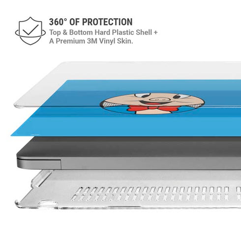 Looney Tunes Porky Pig Two Circles MacBook Cases