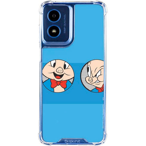Looney Tunes Porky Pig Two Circles Moto G 5G (2024) Clear Case