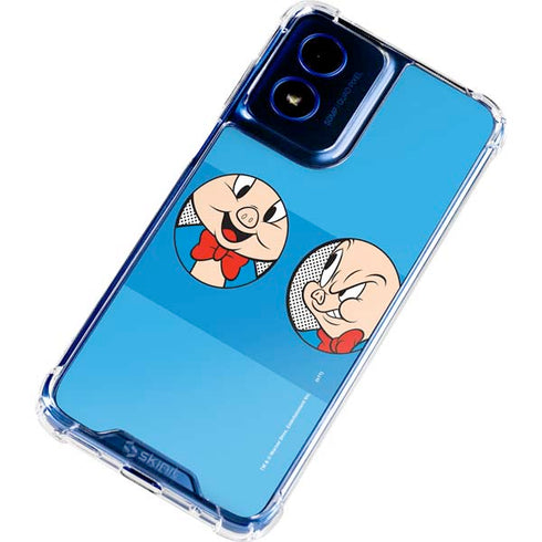 Looney Tunes Porky Pig Two Circles Moto G 5G (2024) Clear Case
