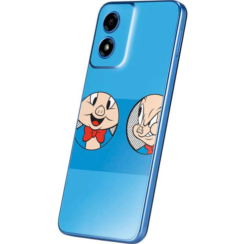 Looney Tunes Porky Pig Two Circles Moto G Play 4G (2024) Skin