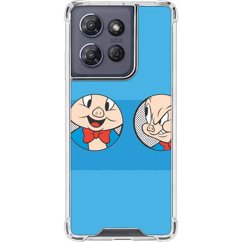 Looney Tunes Porky Pig Two Circles Moto G Power 5G (2025) Clear Case
