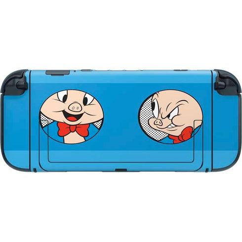 Looney Tunes Porky Pig Two Circles Nintendo Switch 2 (2025) with Joy-Con Skin