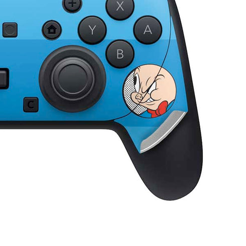 Looney Tunes Porky Pig Two Circles Nintendo Switch 2 (2025) Pro Controller Skin