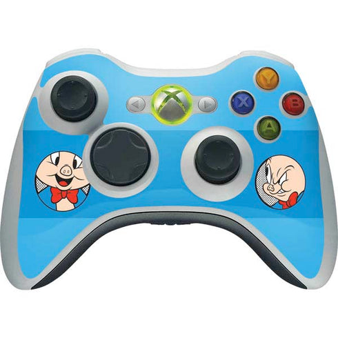 Looney Tunes Porky Pig Two Circles Xbox 360 Wireless Controller Skin