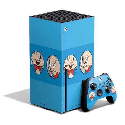 Looney Tunes Porky Pig Two Circles Xbox Series X Skins