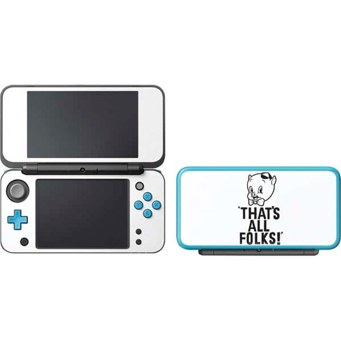 Looney Tunes Porky Thats All Folks Grid Nintendo 2DS XL (2017) Skin