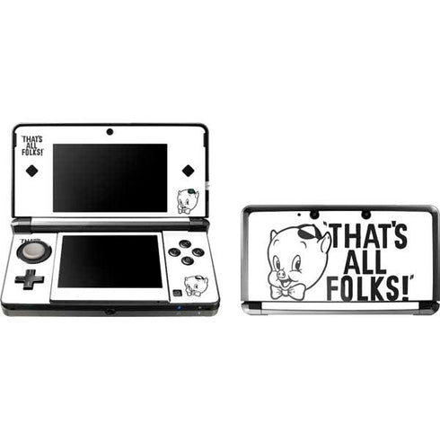 Looney Tunes Porky Thats All Folks Grid Nintendo Skins