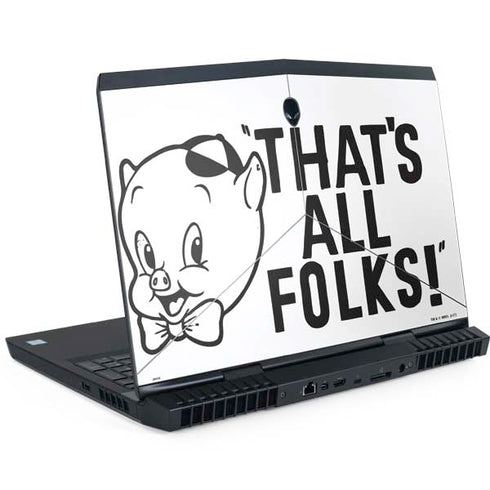 Looney Tunes Porky Thats All Folks Grid Dell Alienware Skin