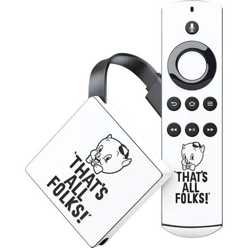 Looney Tunes Porky Thats All Folks Grid Amazon Fire TV Skin
