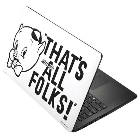 Looney Tunes Porky Thats All Folks Grid Asus X502CA 15.6 Skin