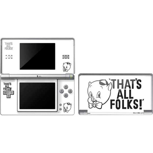 Looney Tunes Porky Thats All Folks Grid DS Lite Skin