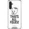 Looney Tunes Porky Thats All Folks Grid Galaxy A17 Clear Case