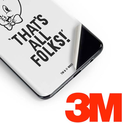Looney Tunes Porky Thats All Folks Grid Galaxy S10 Skin