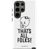 Looney Tunes Porky Thats All Folks Grid Galaxy S23 Ultra Pro Case