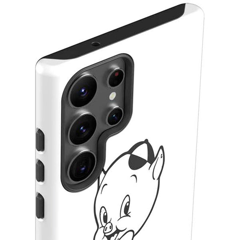 Looney Tunes Porky Thats All Folks Grid Galaxy S23 Ultra Pro Case