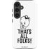 Looney Tunes Porky Thats All Folks Grid Galaxy S25 Impact Case