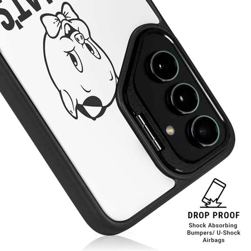 Looney Tunes Porky Thats All Folks Grid Galaxy S25 Kickstand Case