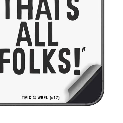 Looney Tunes Porky Thats All Folks Grid Galaxy S24 Skin