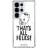 Looney Tunes Porky Thats All Folks Grid Galaxy S25 Ultra Clear Case