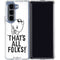 Looney Tunes Porky Thats All Folks Grid Galaxy Z Fold5 5G Clear Case