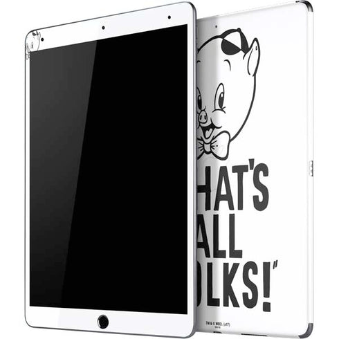 Looney Tunes Porky Thats All Folks Grid iPad Skins