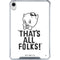 Looney Tunes Porky Thats All Folks Grid iPad 11th Gen (2025) Clear Case