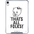 Looney Tunes Porky Thats All Folks Grid iPad 11th Gen (2025) Clear Case