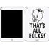 Looney Tunes Porky Thats All Folks Grid Apple iPad Skin