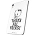Looney Tunes Porky Thats All Folks Grid Apple iPad Mini Skin