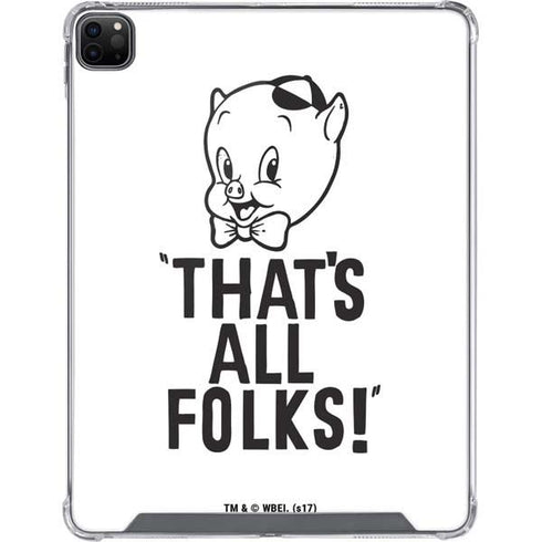 Looney Tunes Porky Thats All Folks Grid iPad Cases