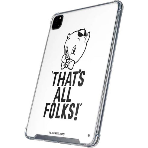 Looney Tunes Porky Thats All Folks Grid iPad Cases